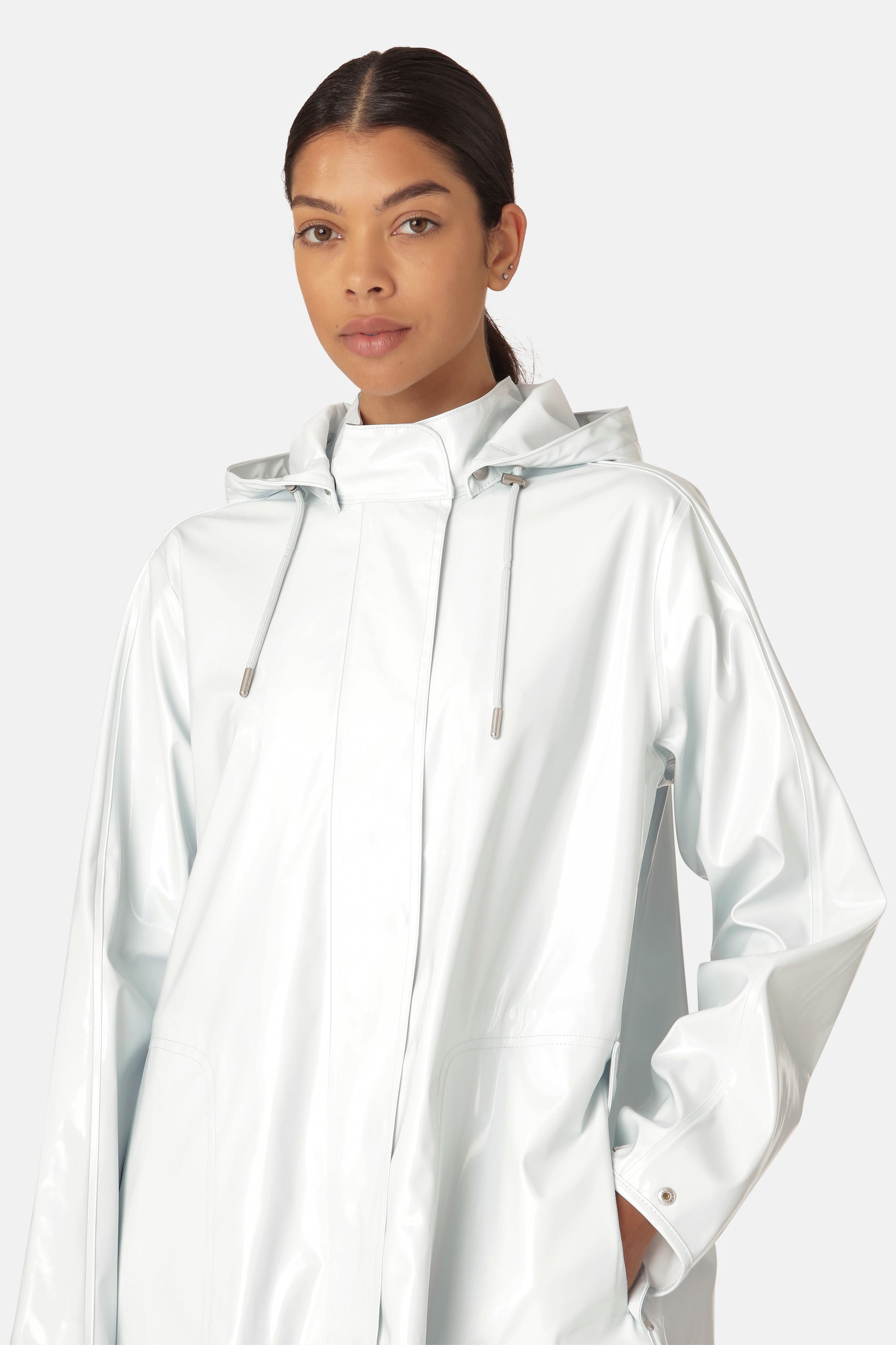 Ilse Jacobsen Hornbæk Rain Long Raincoat Raincoat 555 Illusion Blue